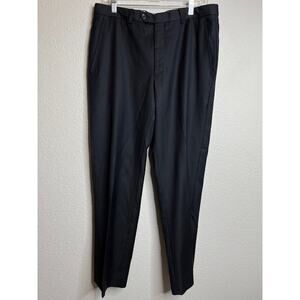 Santorelli Serge Romeo Luxury 100% Wool Trousers Dress Pants Italy sz 34 Navy